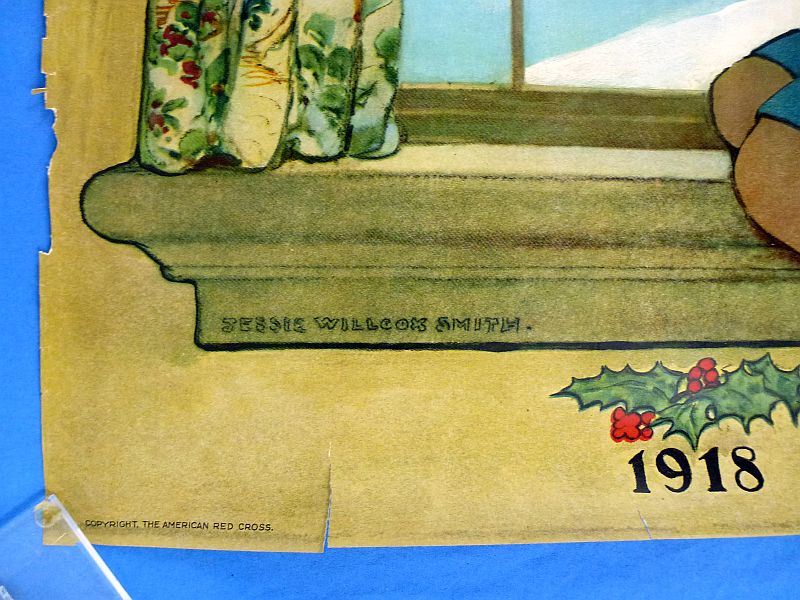 1918 WWI Red Cross Poster: "Have You a Red Cross Service Flag?" by Jessie Wilcox Smith - Image 2