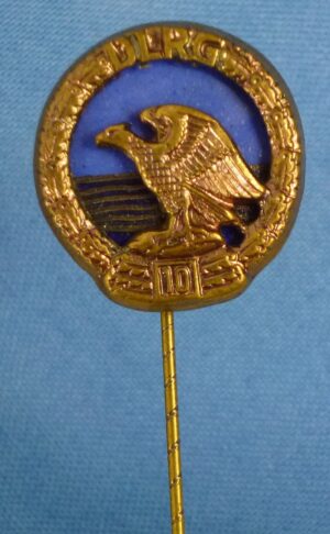 Deutsche Lebens-Rettungs-Gesellschaft (DLRG German Life Saving Association) 10-Year Membership Stickpin
