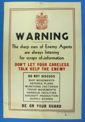 WWII Canadian Anti-Espionage Poster