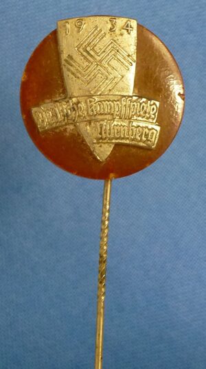 1934 Deutsche Kampfspiele Nürnberg Amber Stickpin