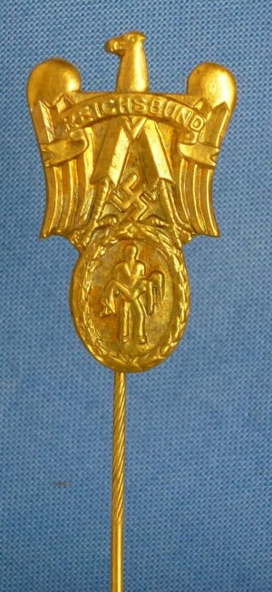 Reich Association of Life Saving Medal Recipients Gilt Stickpin