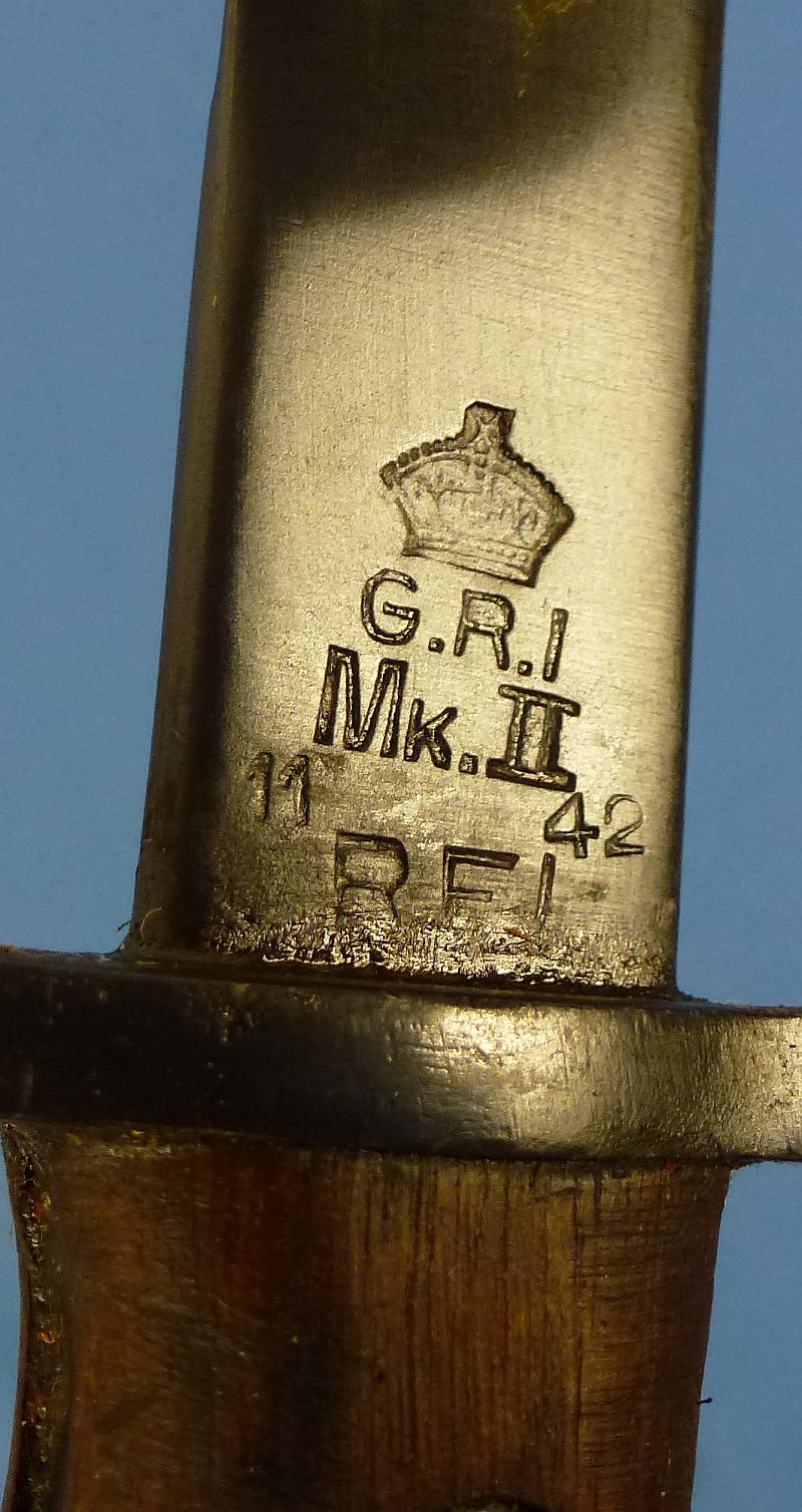 1942 Dated British MK II Bayonet by the Ishapore Rifle Factory in India - Image 6