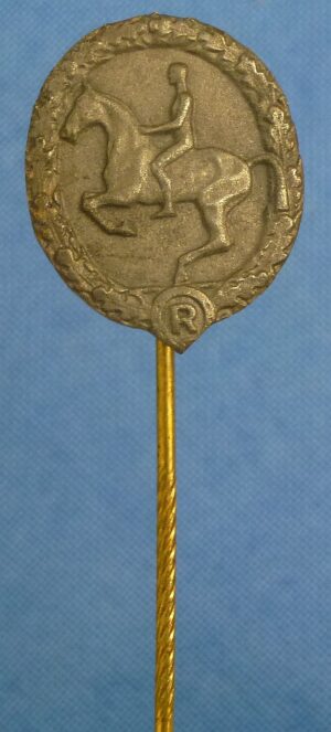 German Horseman's Badge in Bronze Stickpin