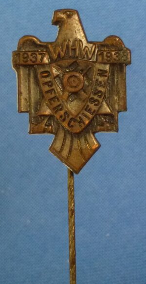 1937-1938 WHW Opferschießen Shooting Event Stickpin