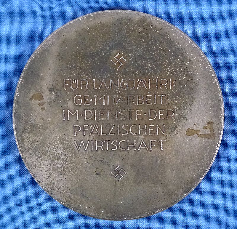 Third Reich Large Honor Medal of the Palatinate Economy - Image 2