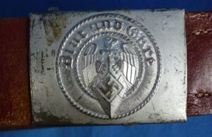 Hitler Youth Leather Belt with Buckle by Assmann