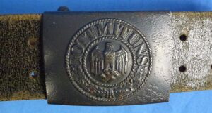 Kriegsmarine Coastal Artillery EM/NCO Belt with Buckle by Josef Feix & Söhne