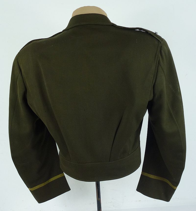 Named 101st Airborne Division Ike Jacket with Bullion Insignia and Free French Paratrooper Wing - Image 6