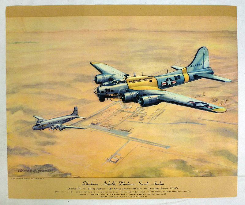 Set of 12 Military Air Transport Aircraft Prints by Charles Hubbell - Image 2