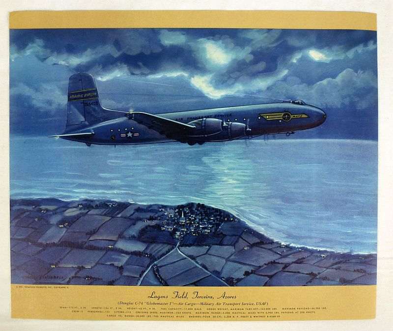 Set of 12 Military Air Transport Aircraft Prints by Charles Hubbell - Image 3