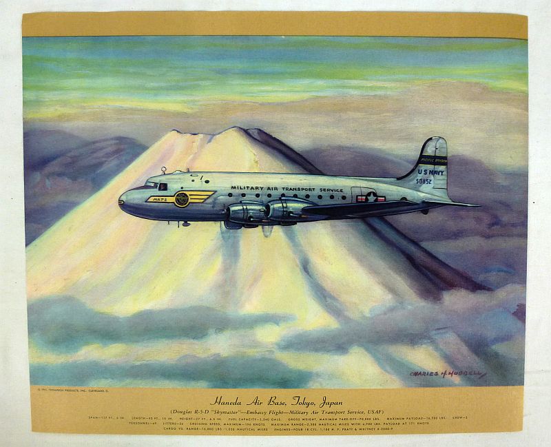 Set of 12 Military Air Transport Aircraft Prints by Charles Hubbell - Image 4