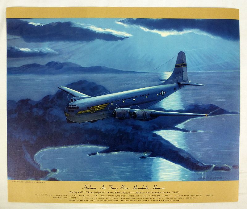 Set of 12 Military Air Transport Aircraft Prints by Charles Hubbell - Image 5