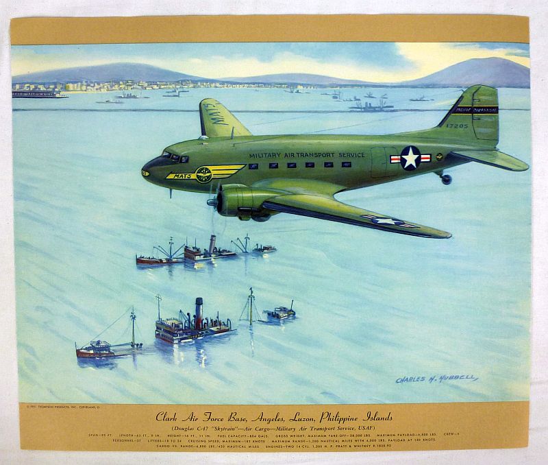 Set of 12 Military Air Transport Aircraft Prints by Charles Hubbell - Image 6