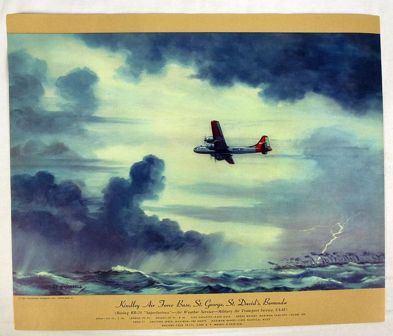 Set of 12 Military Air Transport Aircraft Prints by Charles Hubbell - Image 9