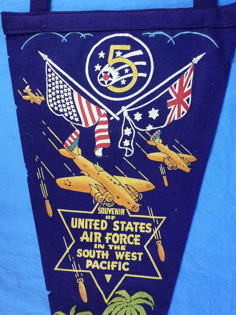 1944 South West Pacific 5th Air Force Pennant - Image 2