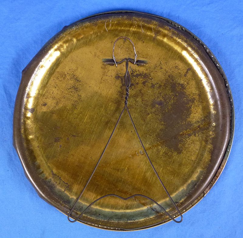 WWI Patriotic Soldier Portrait Photograph Display Disk - Image 4