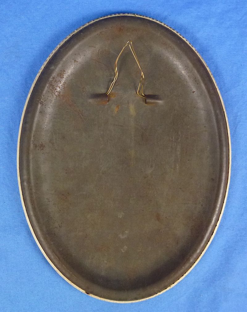 WWI American Polish Legion Soldier Portrait Photograph Display Disk - Image 3