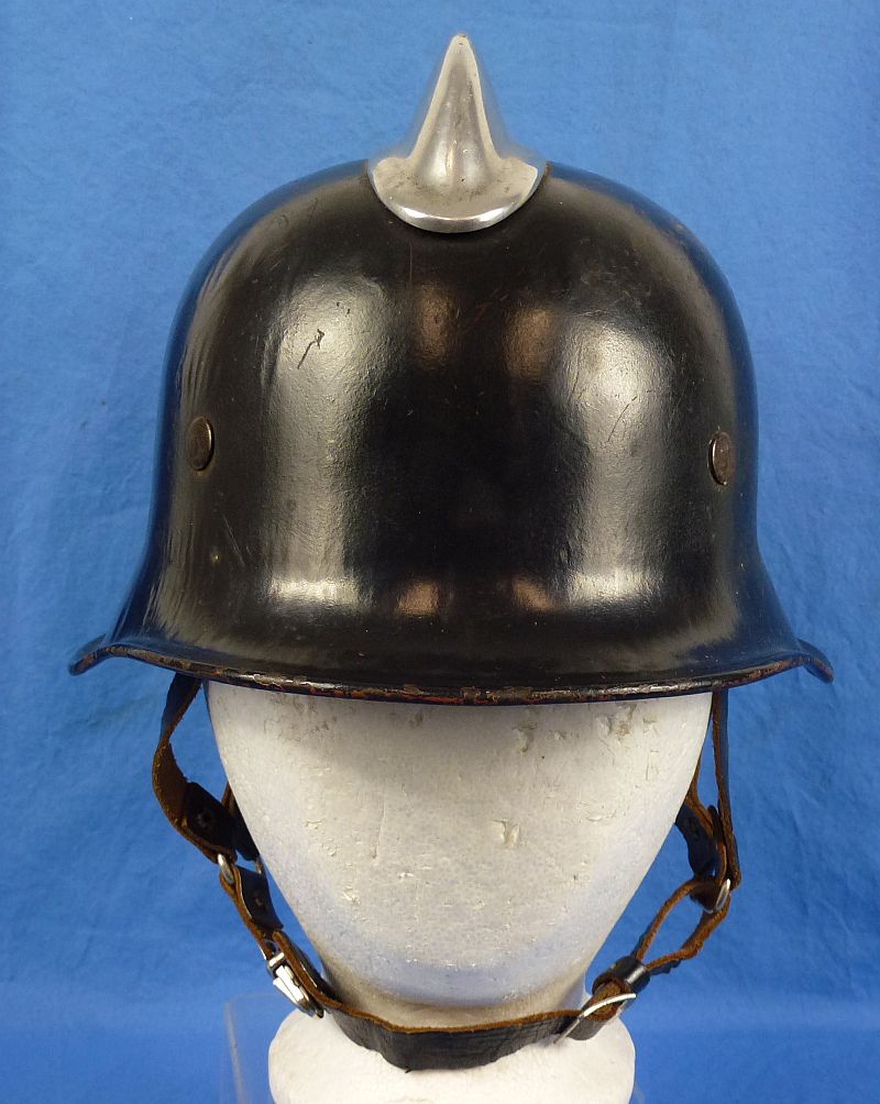 Early M34 Double Decal Fire Police Helmet with Comb - Image 2