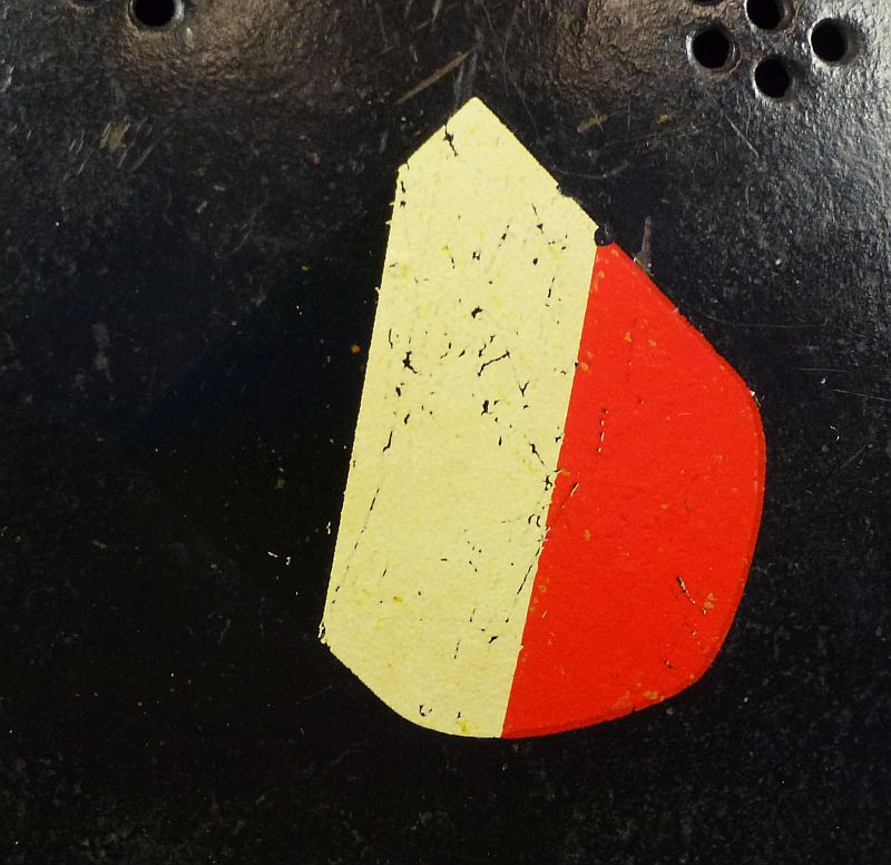 Early M34 Double Decal Fire Police Helmet with Comb - Image 7