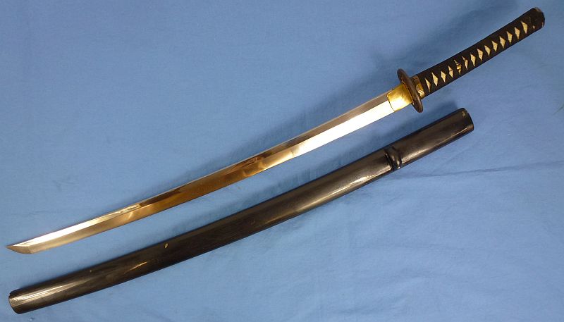 Signed WWII Japanese Officer's Katana Sword in Civilian Mounts - Image 2