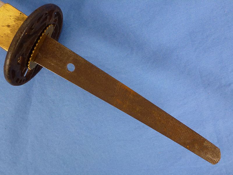 Signed WWII Japanese Officer's Katana Sword in Civilian Mounts - Image 6