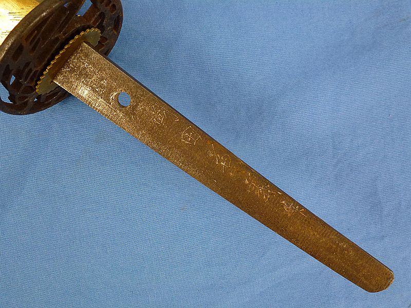 Signed WWII Japanese Officer's Katana Sword in Civilian Mounts - Image 7