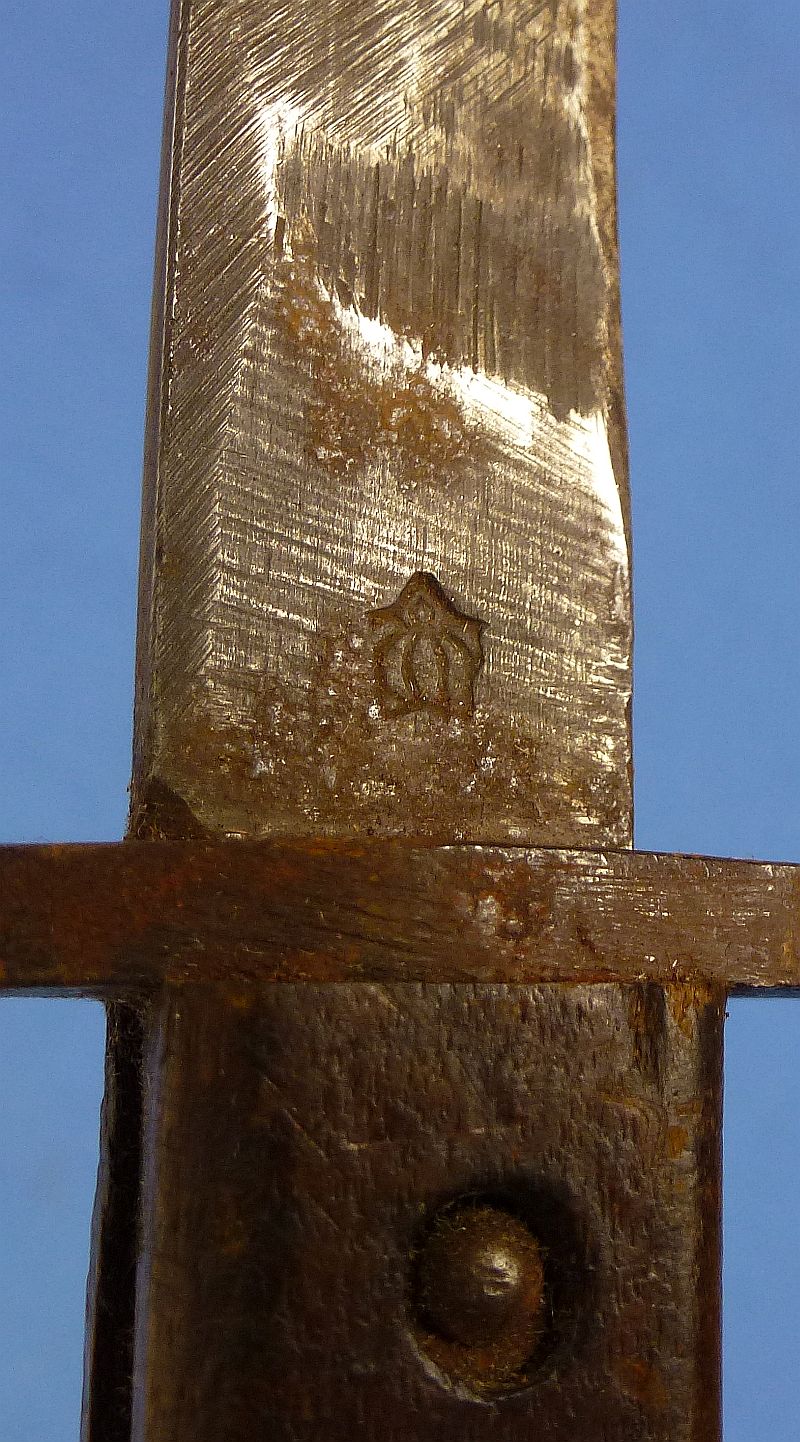 WWII Japanese Type 30 Arisaka Rifle Bayonet in Wooden Arsenal by Mukden Arsenal in Manchuria - Image 6