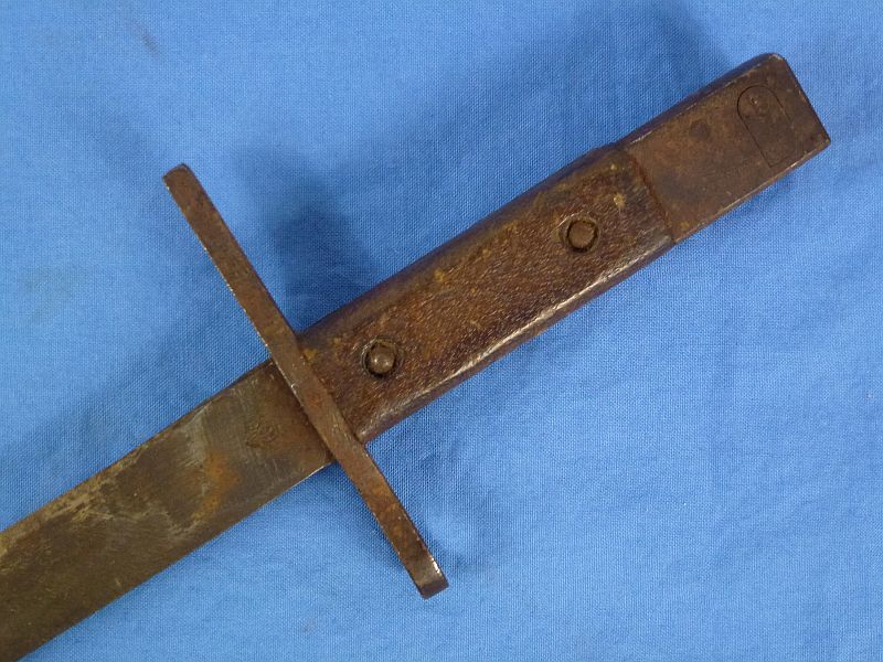 WWII Japanese Type 30 Arisaka Rifle Bayonet in Wooden Arsenal by Mukden Arsenal in Manchuria - Image 7