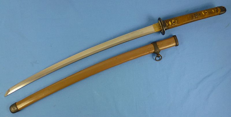 1945 Dated Signed Japanese Army Officer Shin Gunto Sword - Image 7
