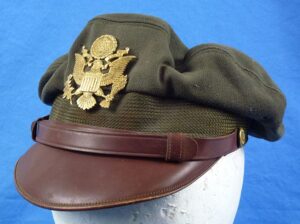 WWII U.S. Army Air Force Officer True Crusher "Flighter" Cap by Bancroft