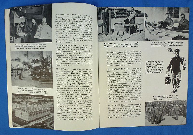WWII American P.O.W. Booklet: "The Yankee Kriegies", with Documents - Image 3