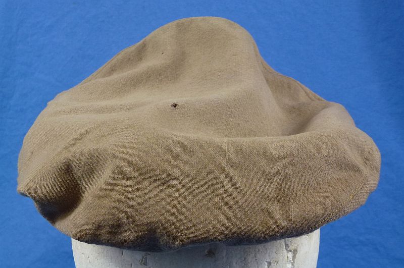 WWII U.S. Army Air Force Officer Khaki True Crusher “Flighter” Cap by Bancroft - Image 4