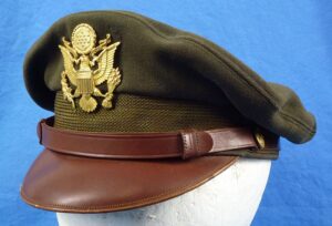 WWII U.S. Army Air Force Officer True Crusher “Flighter” Cap by Bancroft