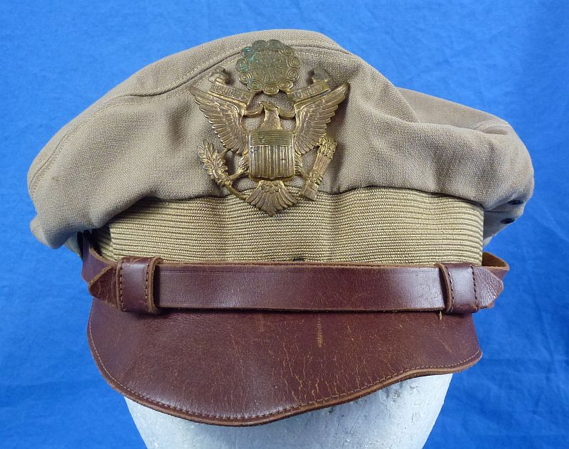 WWII Army Air Force Khaki "Crusher" Cap - Image 2