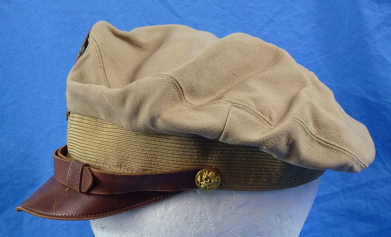 WWII Army Air Force Khaki "Crusher" Cap - Image 5