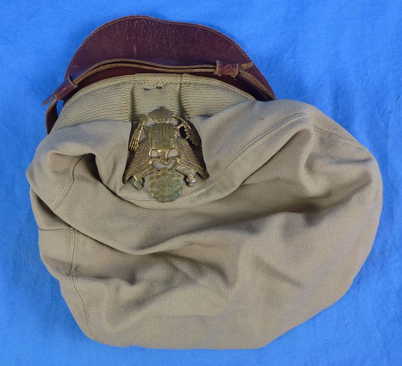 WWII Army Air Force Khaki "Crusher" Cap - Image 6