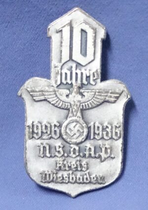 1926-1936 NSDAP Kreis Wiesbaden Tinnie